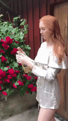 young woman drops her pop.gif