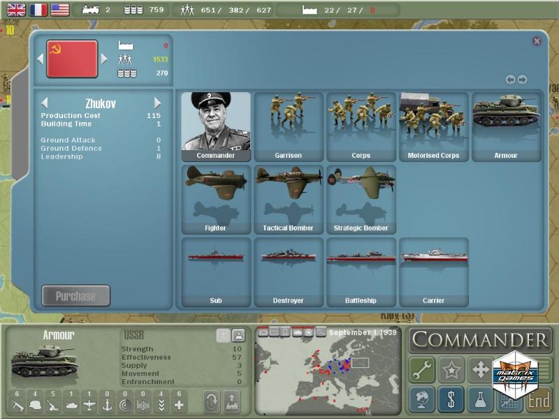 Commander: Europe at War Gold - Game - Matrix Games